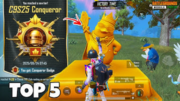 🔥TOP 5 BGMI Solo Conqueror Tips / Strategy For Easy Conqueror in 4.1 Update✅