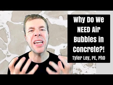 वीडियो: कंक्रीट में हवा क्यों डालते हैं?