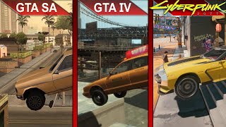 THE BIG COMPARISON 2 | GTA SA vs. GTA IV vs. Cyberpunk 2077 | PC | ULTRA | RTX 2070