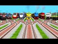 Every Day Indian Express Crossing By Bumpy Forked Railroad Crossing | Train Videos Indian Railways