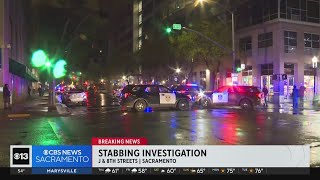 2 men stabbed in downtown Sacramento
