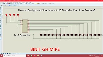 How to Design a 4x16 Decoder Circuit in Proteus
