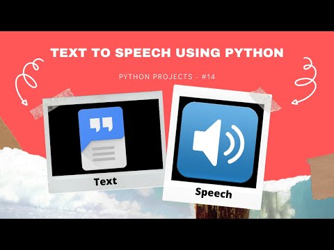 Text To Speech Using Python | In Hindi | Python Projects - #14