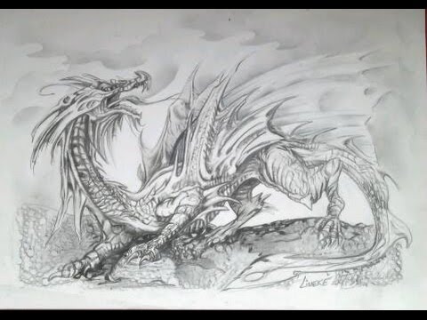 Easy DRAGON  for beginners Body  drawing  YouTube