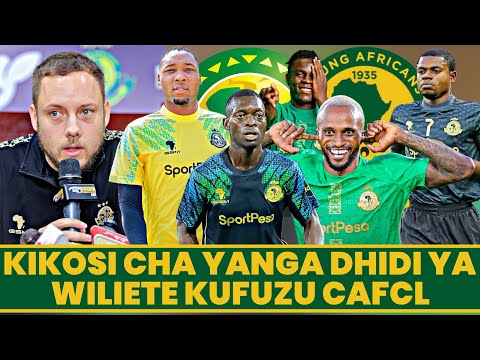 Kikosi Cha Yanga Kinachoanza Leo Dhidi Ya Wiliete Hatua Ya Awali Kufuzu Makundi Ligi Ya Mabingwa