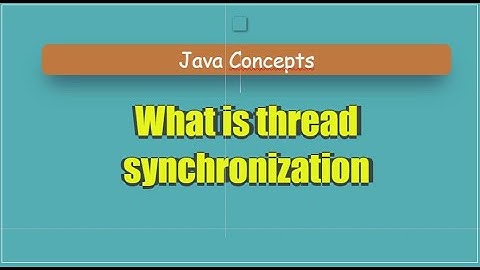 What is thread synchronization