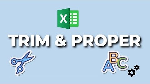 How to use TRIM & PROPER Formulas in Microsoft Excel | The Excel Lab