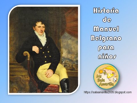 Breve relato para niños sobre la historia de Manuel Belgrano.