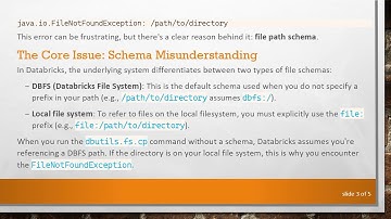 Resolving the java.io.FileNotFoundException in Databricks: A Guide to Copying Directories