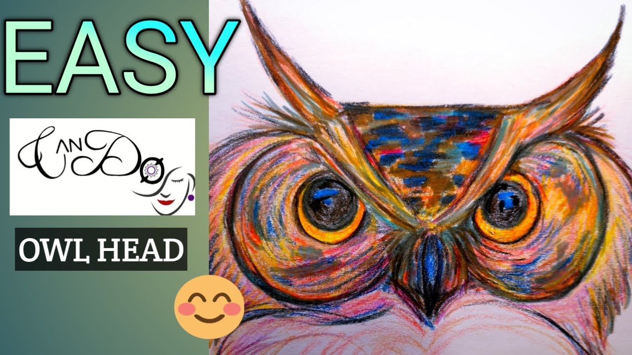 How To Draw An Owl Head Step By Step For Beginners| Easy Owl Drawing