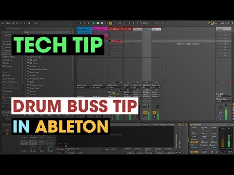 Tech Tip - Drum Buss Tip in Ableton - YouTube