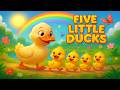 five little ducks baby song | cute nursery rhyme for toddlers