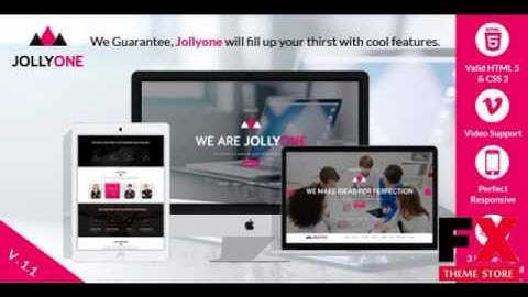 Preview Jollyone - Creative Onepage HTML5 Website Template T