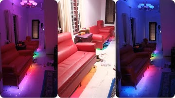 Simple pixel, neopixel, fastled, wa2811, with attiny or arduino very easy decoraton/party light mod