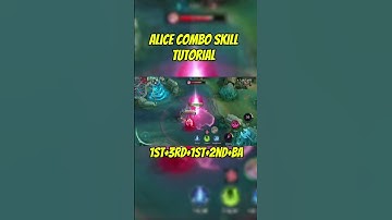 Alice Combo Skill Tutorial #mobilelegends #tutorial #mlbb
