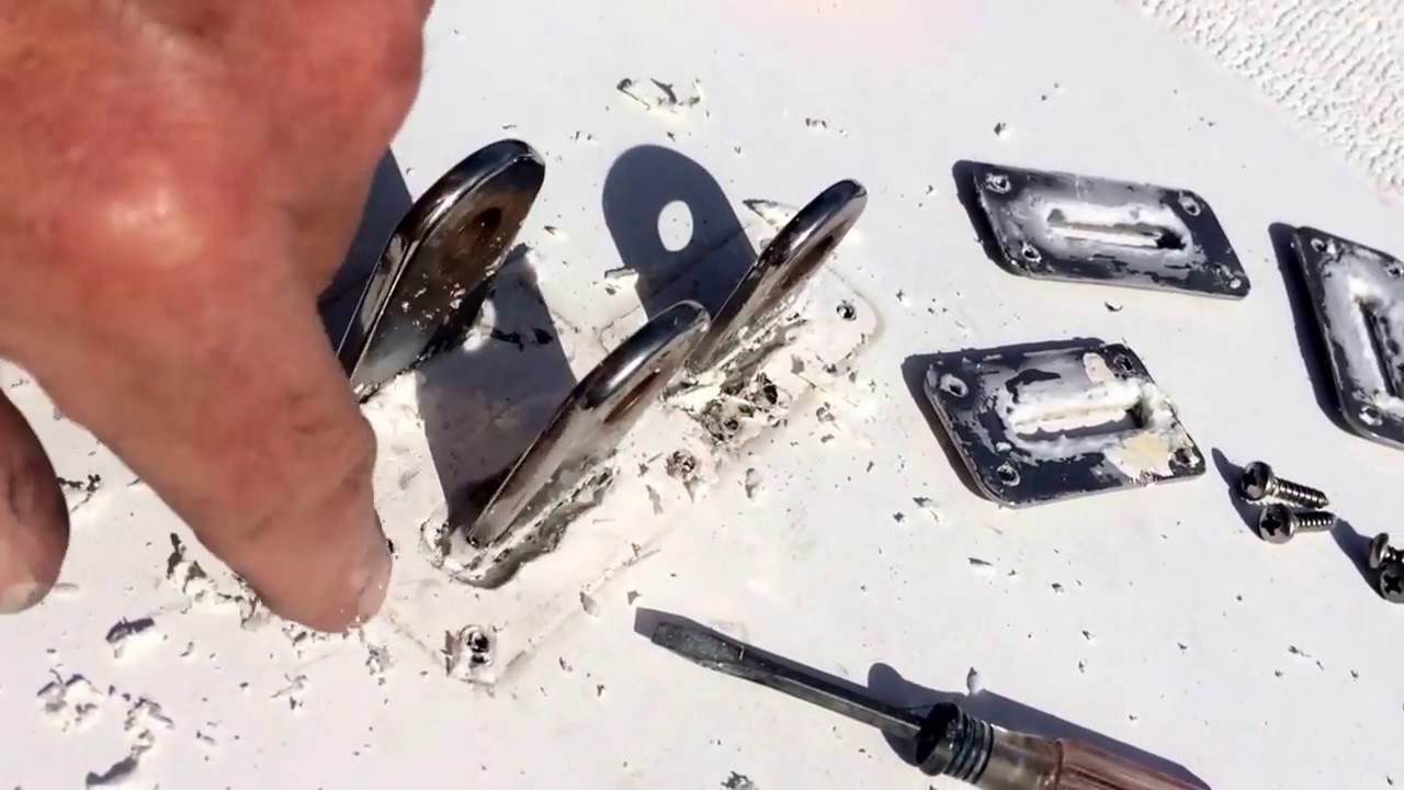 Rebedding the chain plates YouTube