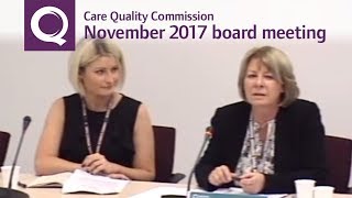 CQC board meeting – December 2017