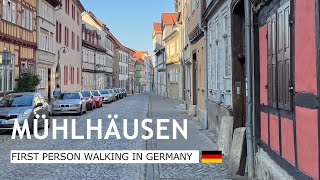 A walk in Mühlhausen/Thüringen - Large Cathedrals, Old city walls and charming streets