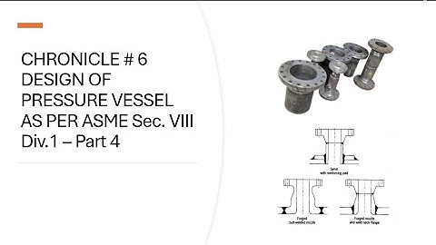 CHRONICLE # 6   Design of Pressure Vessel   Part 4