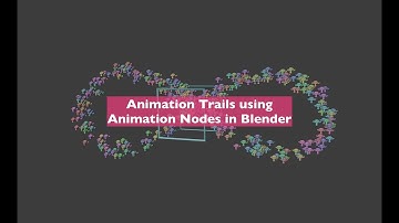 LIVENODING Animation Trails using Animation Nodes in Blender