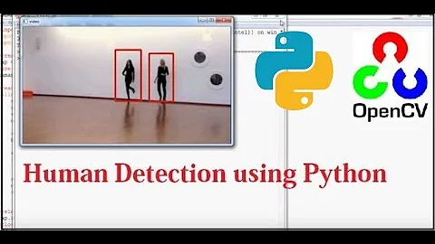 Human Detection using Haar Cascade classifier and OpenCv in Python