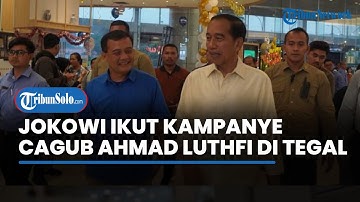 Turun Gunung, Jokowi Sapa Warga Tegal Bareng Cagub Ahmad Luthfi