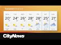 Sunny skies and warm temperatures before rain moves in the GTA