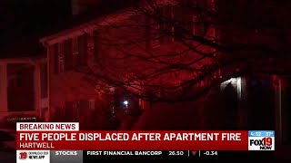 5 displaced in Cincinnati apartment fire