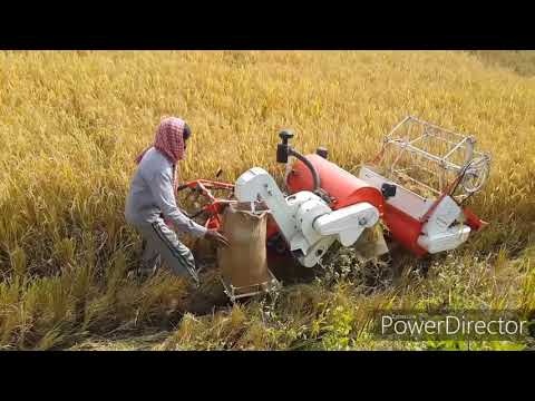 MINI COMBINE HARVESTER agrotech demo || SAHU ENGINEERING