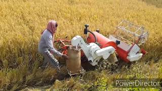 MINI COMBINE HARVESTER agrotech demo || SAHU ENGINEERING WORKS