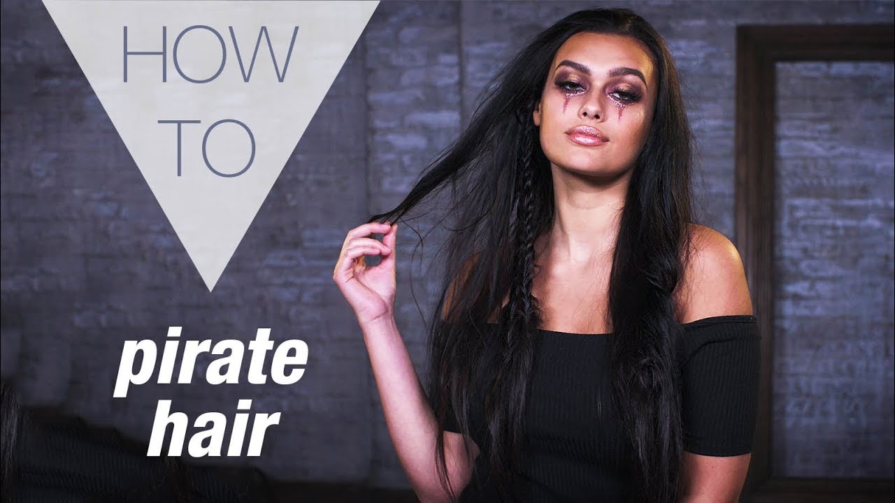 Pirate Halloween How To Hair Tutorial Youtube