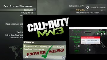 How To Fix/Play MW3 Online Using New Account On PS3 2023🟢