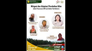 Mitigasi Dan Adaptasi Perubahan  Iklim Dalam  Penurunan Grk Sub Sektor Hortikultura