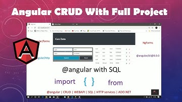 Angular  CRUD with SQL server and HTTP base services | Angular Tutorial for Beginners | Angular CRUD