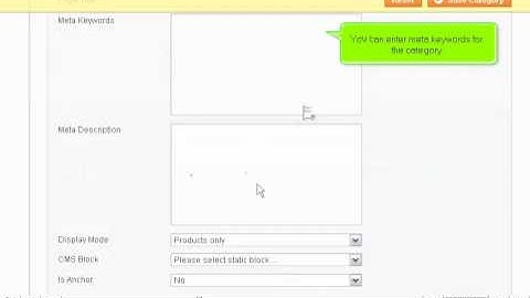 Magento how to add product categories