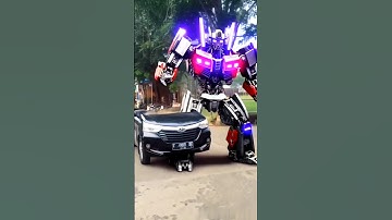 A Car Transforms into Heroic Robot in 3D Animation! #automobile #transformers #robot #shorts #short