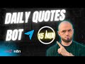 Build a Telegram Bot in n8n (Daily Quotes in 15 Min, No Code)