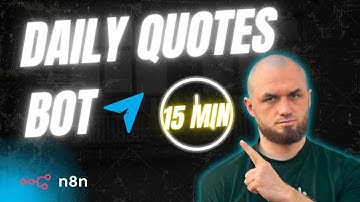 Build a Telegram Bot in n8n (Daily Quotes in 15 Min, No Code)