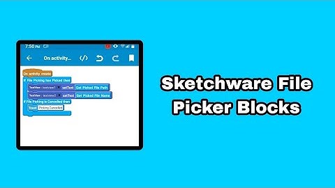 Sketchware File Picker Blocks Free (No Component Used)