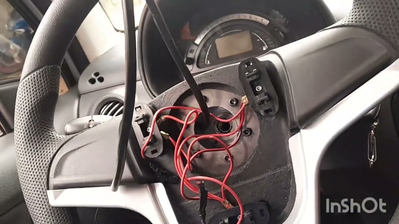 Como adaptar buzina do C3 com volante para aiberg sem usar a cinta e aiberg. ( volante esportivo)