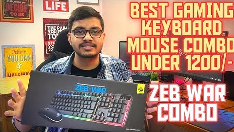 Best Budget Gaming Keyboard & Mouse Combo for Beginners | Zeb War Keyboard Mouse Combo | Celistar