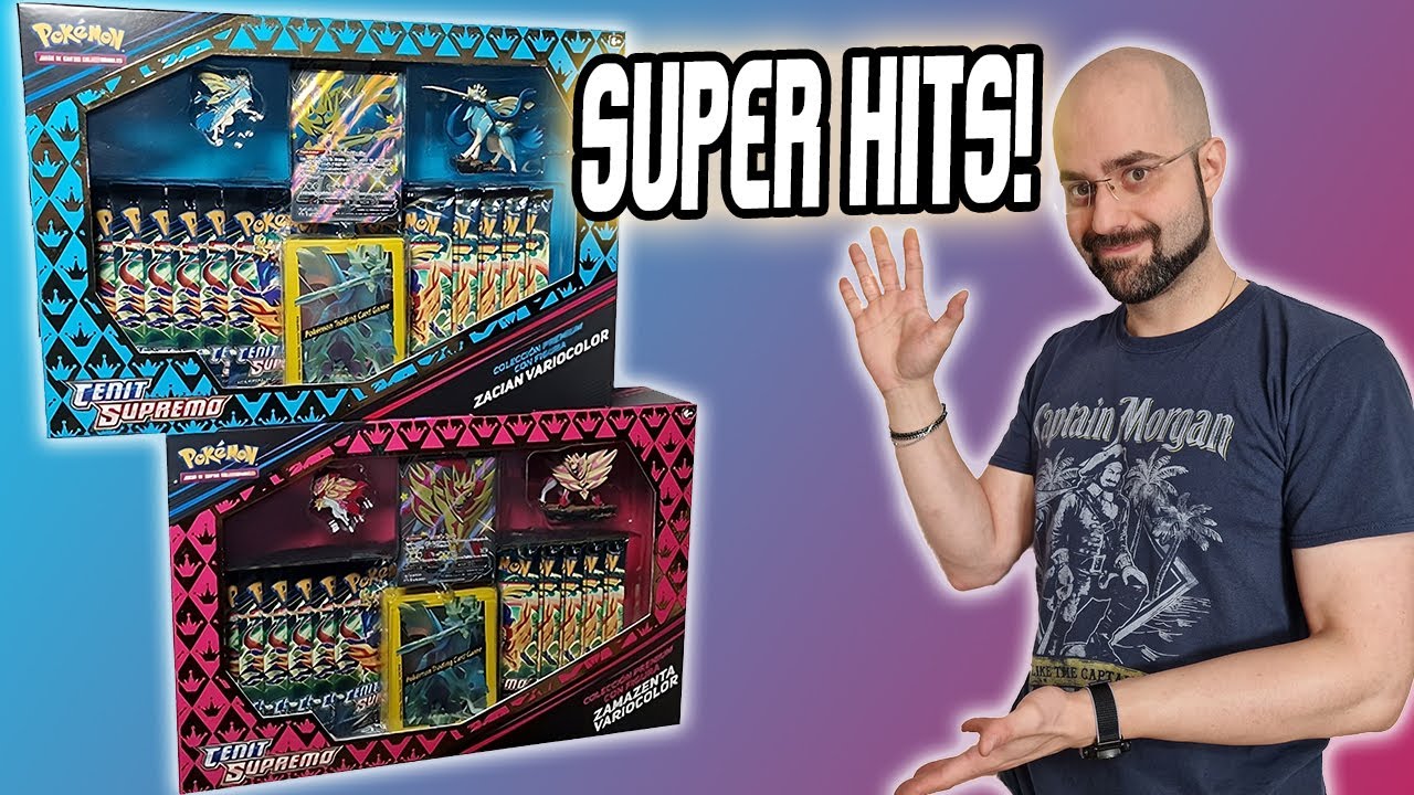 CAJAS DE ZACIAN Y ZAMAZENTA SHINY PREMIUM FIGURE COLLECTION DE CROWN ZENITH