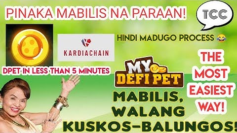 Kardia Wallet To Wallet Transfer - My Defi Pet DPET Token