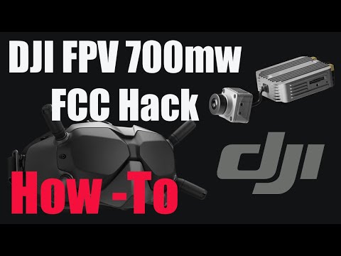 DJI Digital FPV System -  FCC Hack 700mw Power & 8 Channels