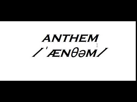 anthem definition anthem definition