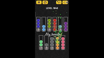 ball sort puzzle level 1640