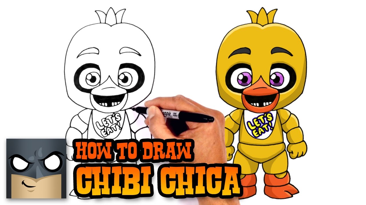 How To Draw Five Nights At Freddys Chica Youtube