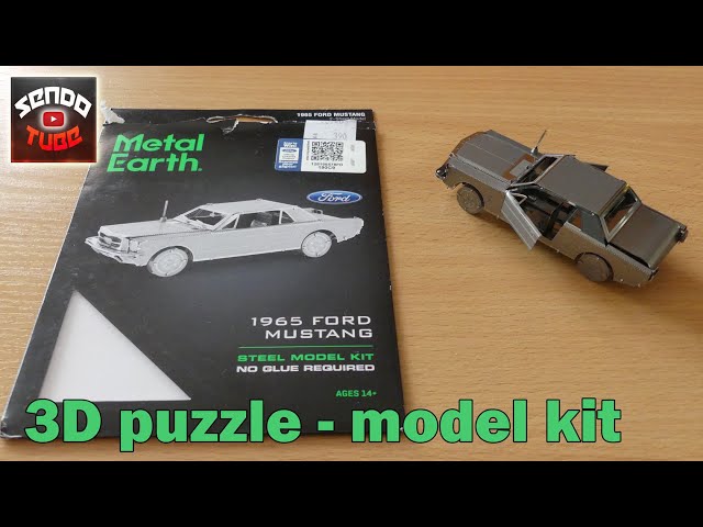 Metal Earth 1965 Ford Mustang Steel Metal Earth 3D Model Kit – San