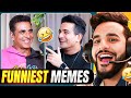 Akshay kumar ROASTED Beer-Biceps😂 !! Reacting to Funny memes in my NEW STUDIO😍 image