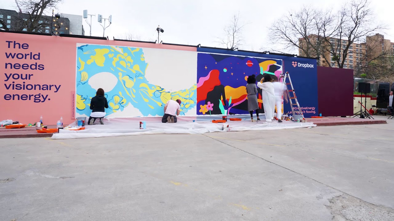 Dropbox Live Mural: Reimagining the Future | Dropbox at SXSW | Dropbox